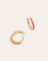 Pendientes Aro Raspberry Baño Oro