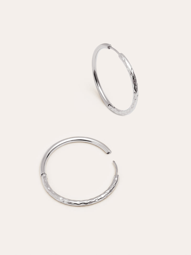 River L Stainless Steel Earrings