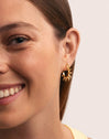 Sun Stainless Steel Gold Hoop Earrings
