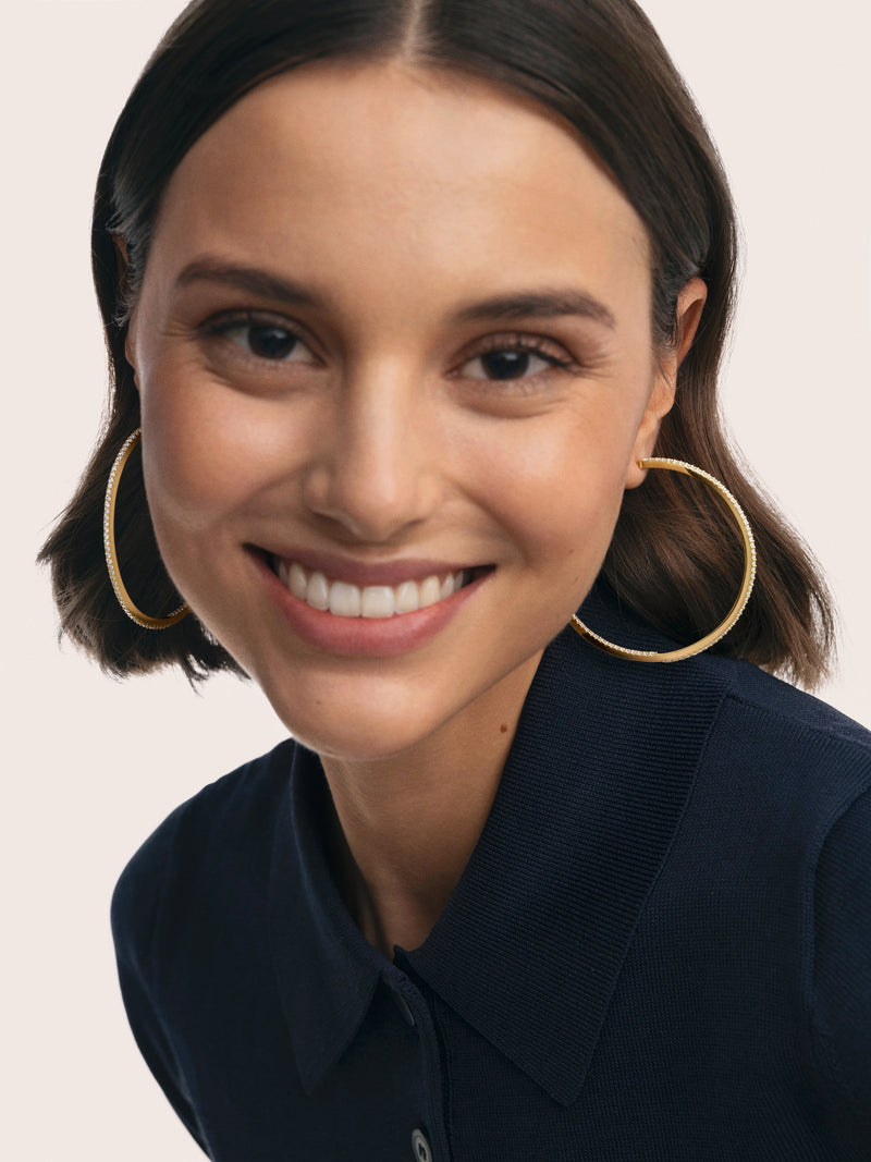 Scarlett XL Gold Hoop Earrings 