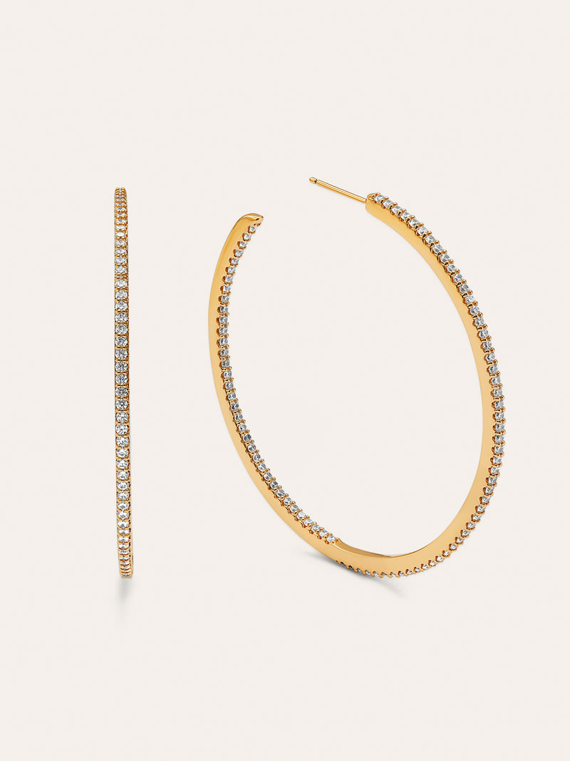 Scarlett XL Gold Hoop Earrings 