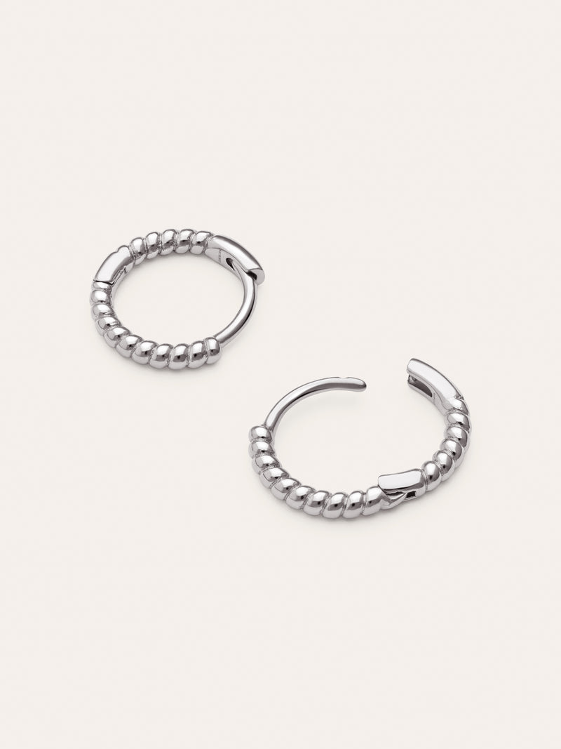 Brincos de Argola Twist Aço