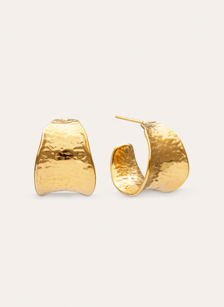 Boho-Ohrringe Edelstahl mit Goldbeschichtung
