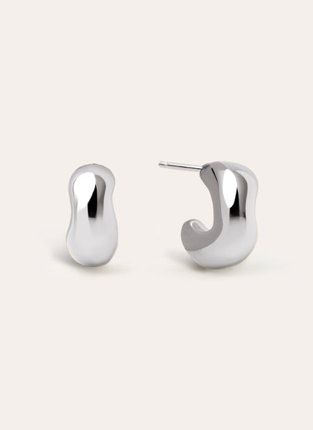 Pendientes Bold Moon Acero