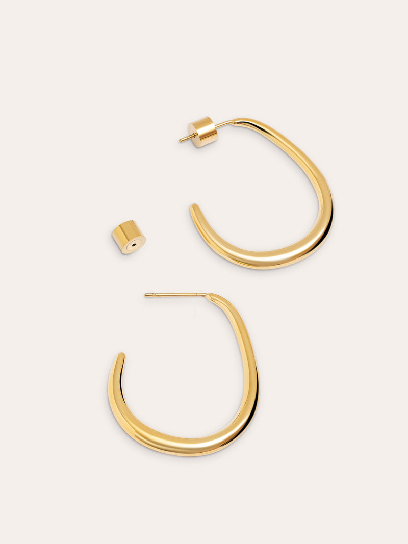 Bulky Stainless Steel Earrings