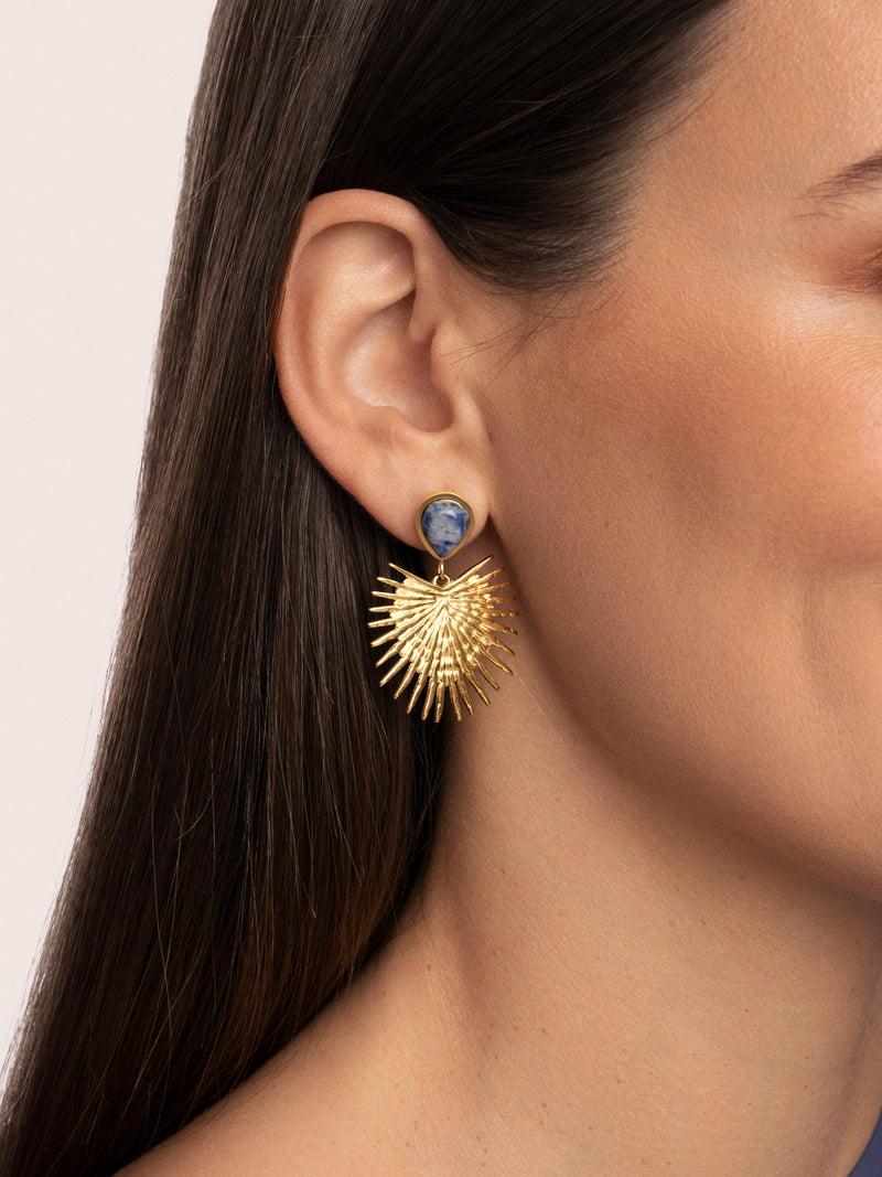 Catalina Stainless Steel Gold Earrings