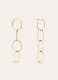 Boucles D'oreilles Circles & Circles Acier Plaqué Or