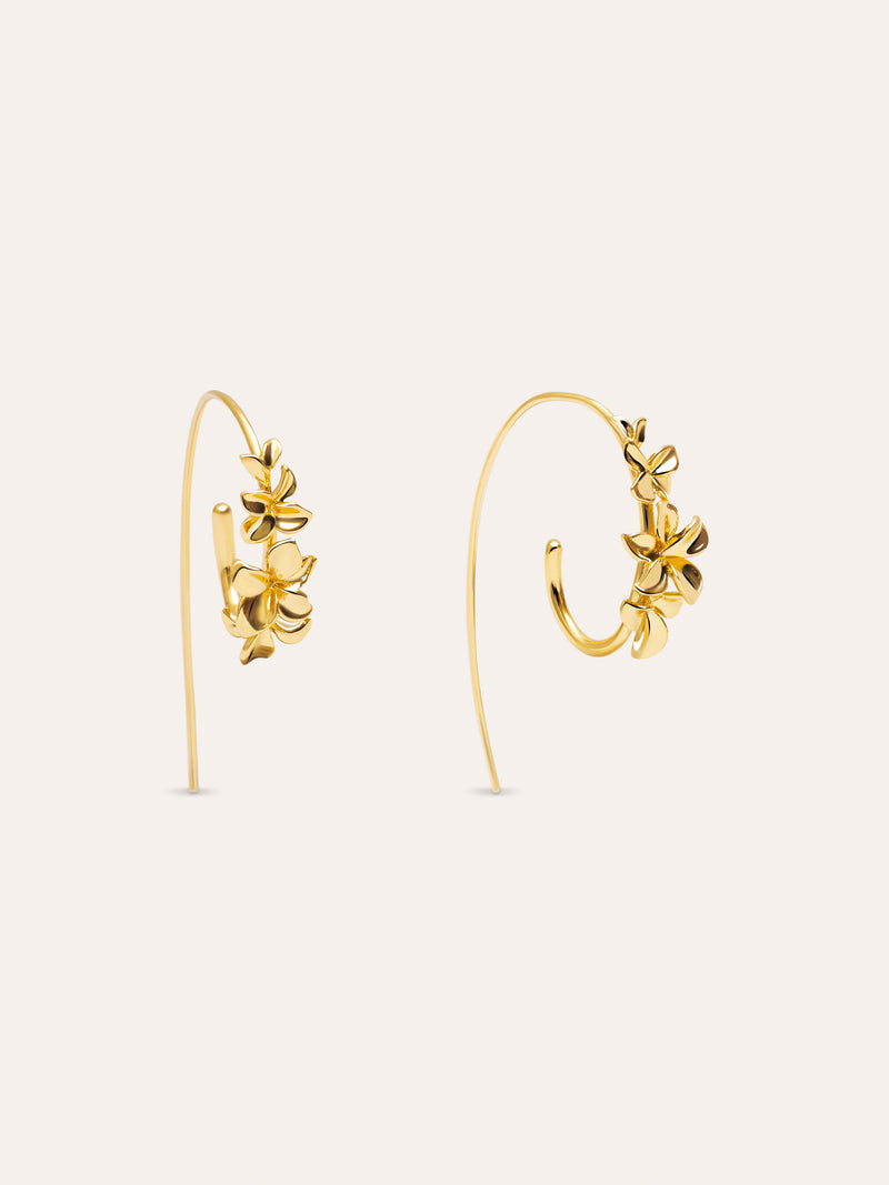 Gladiolo Gold Earrings