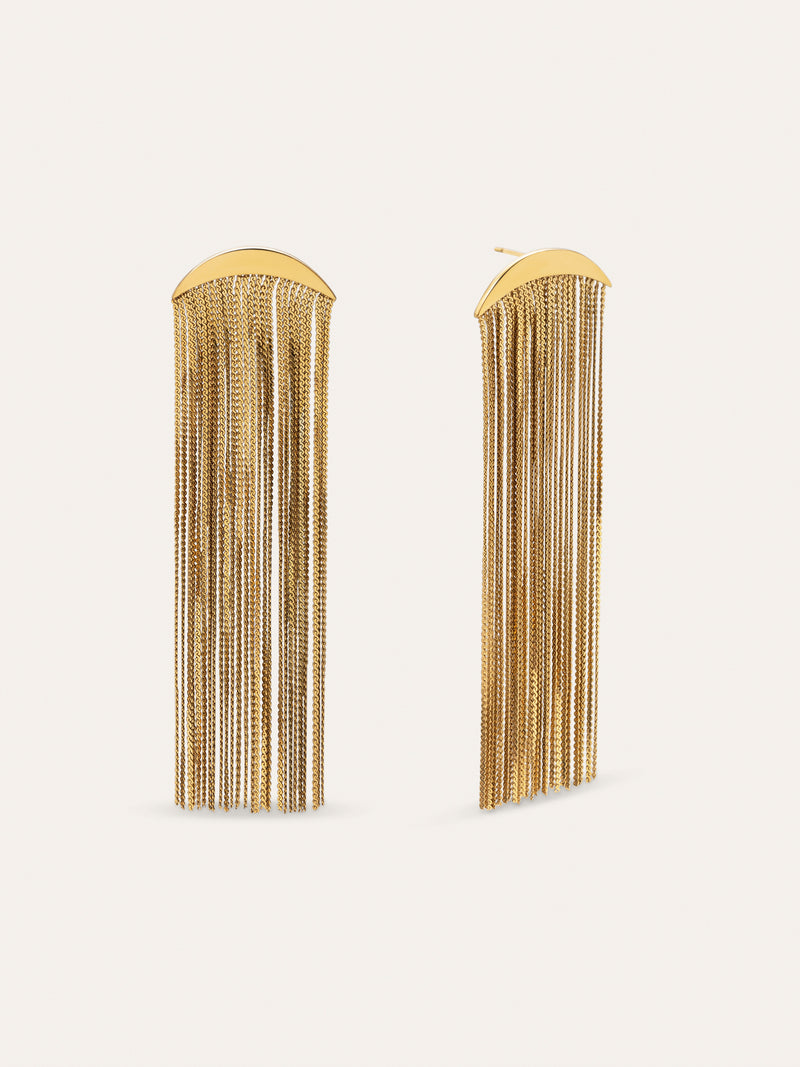 Pendientes Cleopatra Acero Baño Oro