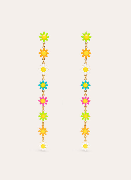 Pendientes Daisy May Acero Baño Oro