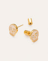 Orecchini Scheletro Enamel Spark Placcati in Oro - vista 5