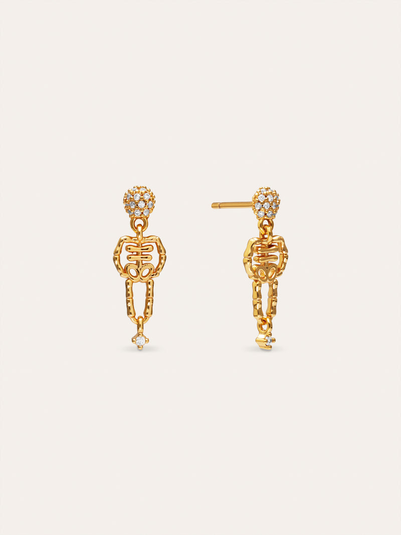 Orecchini Scheletro Spark Placcati in Oro