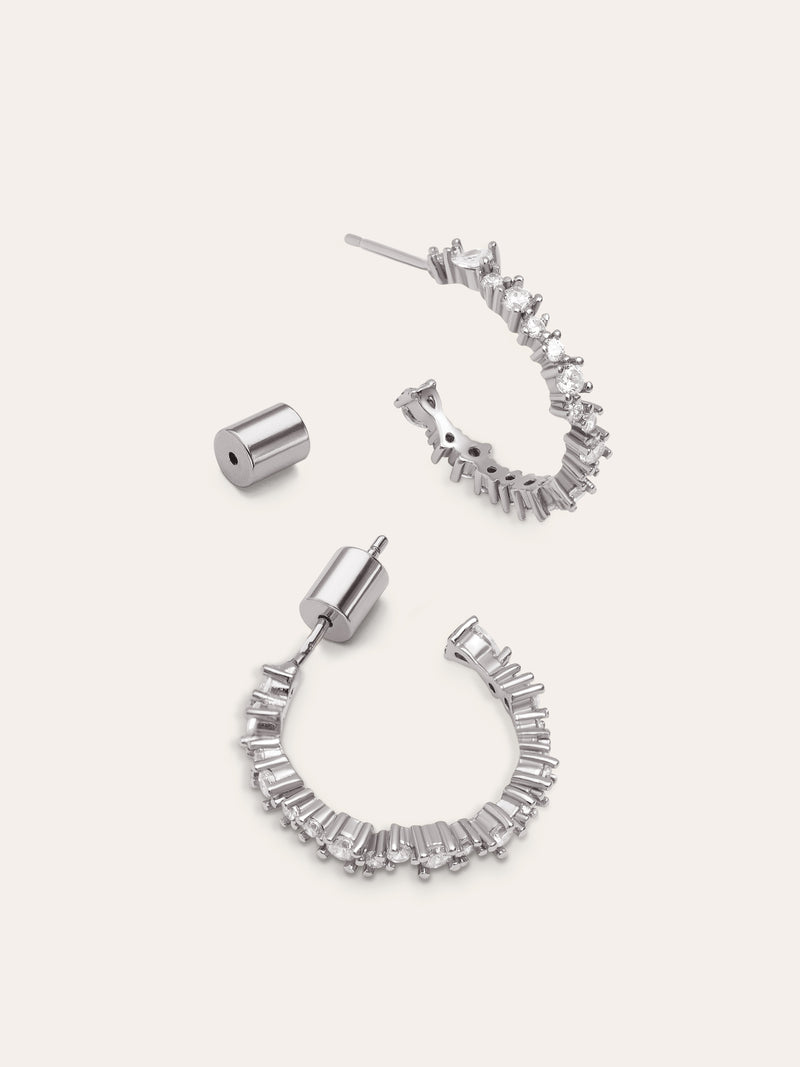 Pendientes Aro Estellar White