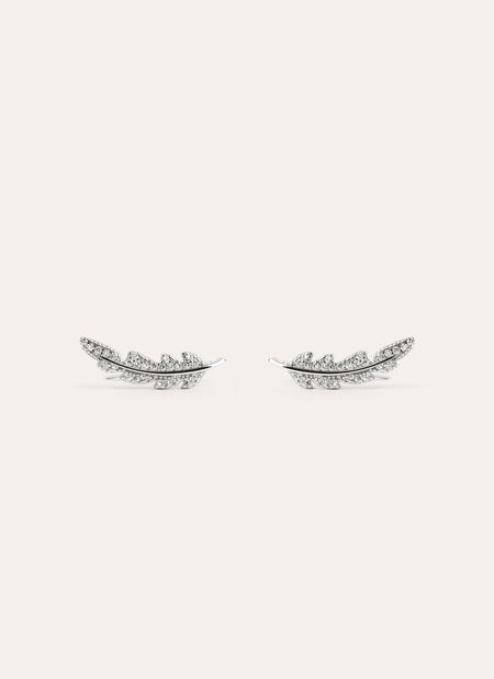 Pendientes Feather Sparks Plata