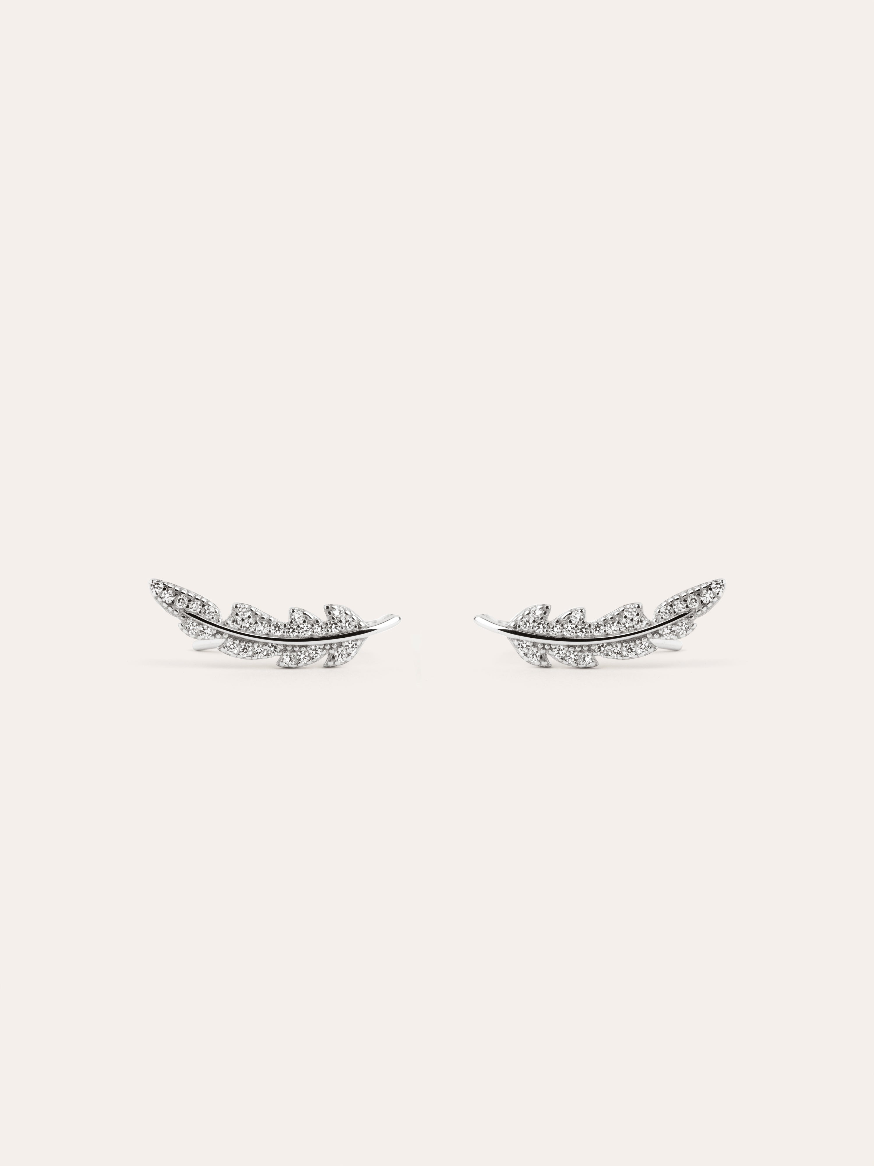 Pendientes Feather Sparks Plata