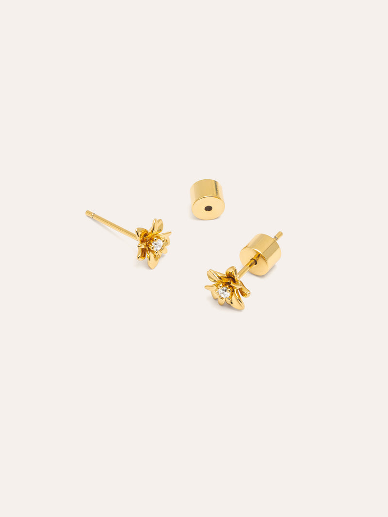 Gardenia Gold Earrings