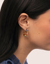 Pendientes Gota Stones Acero Baño Oro