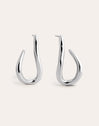 Pendientes Aro Organic Hook Acero