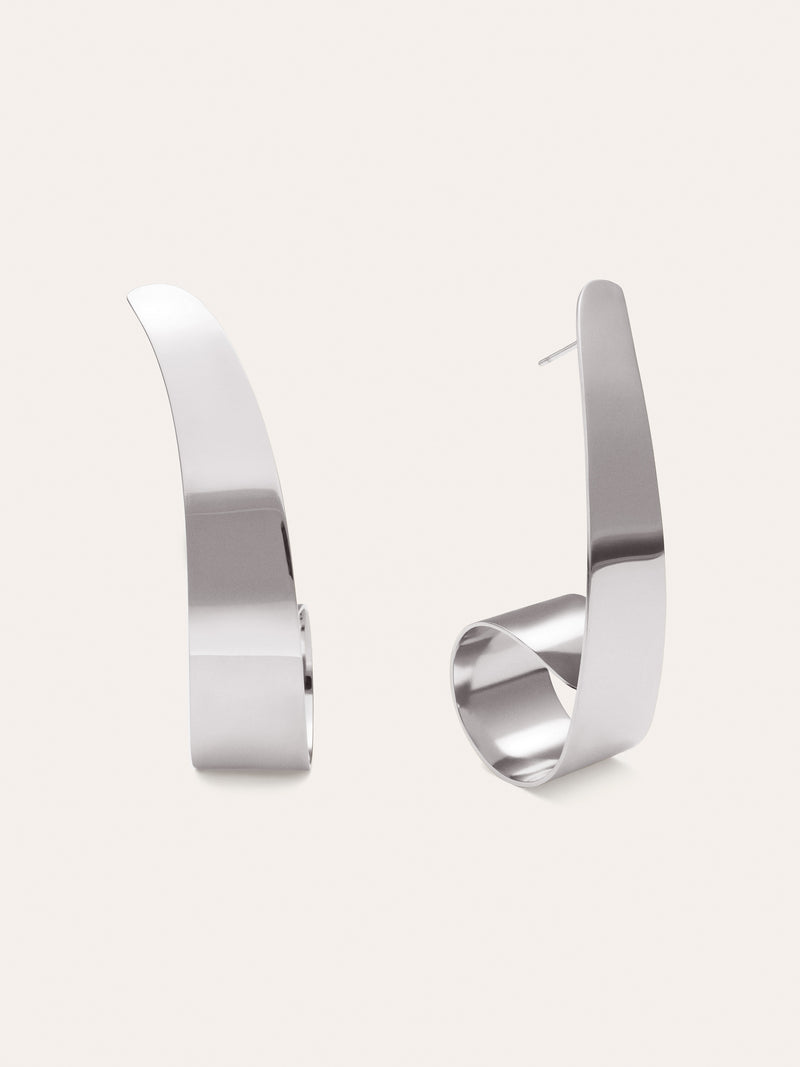 Long Shell Earrings Steel