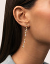 Long Iris Gold Earrings