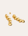 Long Maris Stainless Steel Gold Earrings 