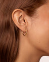Pendientes Aro Maria S Acero Baño Oro
