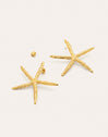 Maxi Starfish Stainless Steel Gold Earrings 