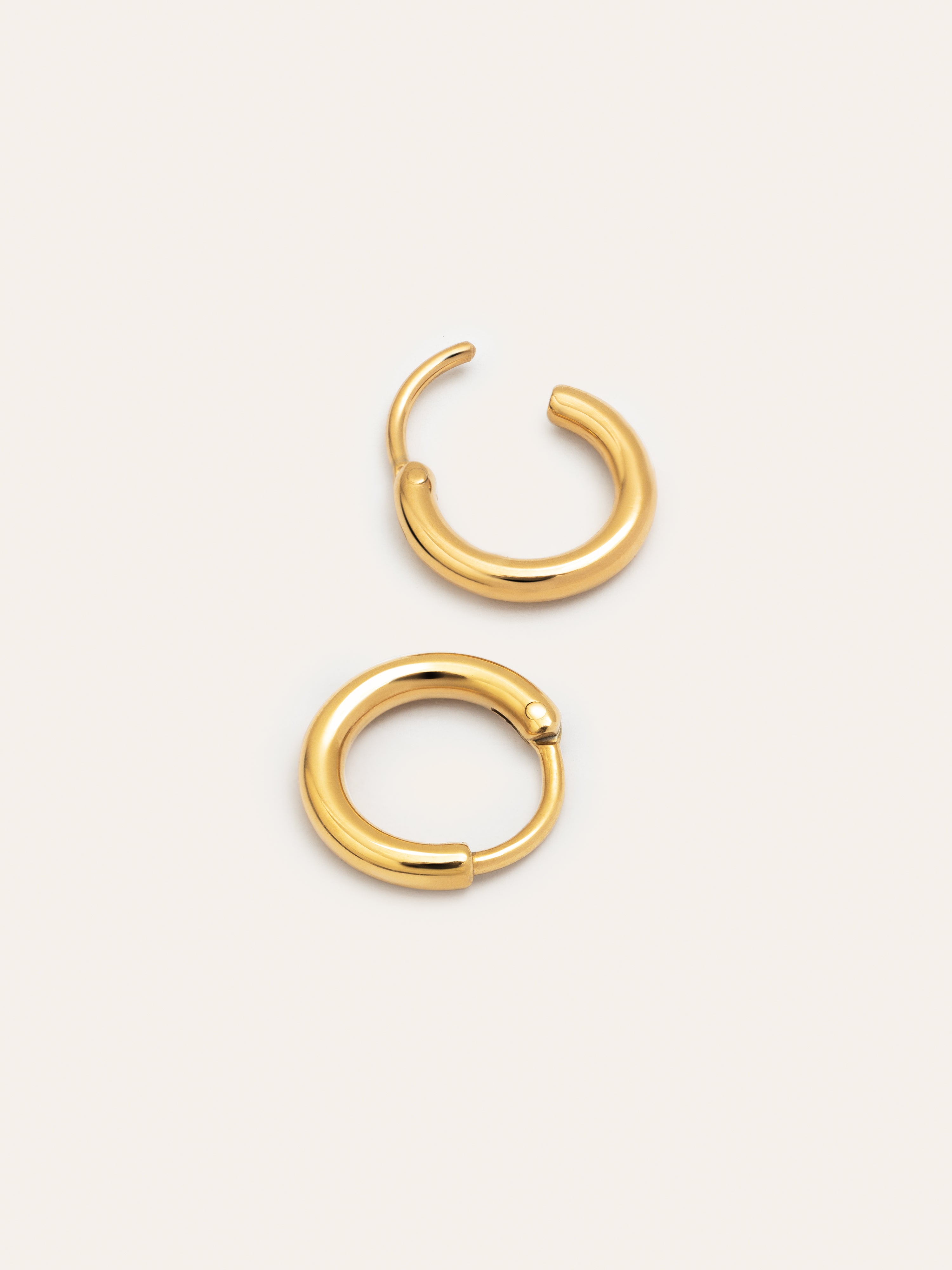 Pendientes Aro Maria XS Acero Baño Oro