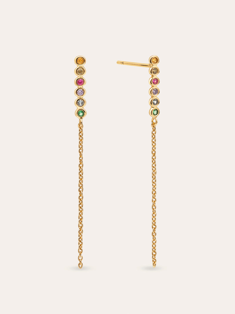 Orbit Stainless Steel Gold Earrings