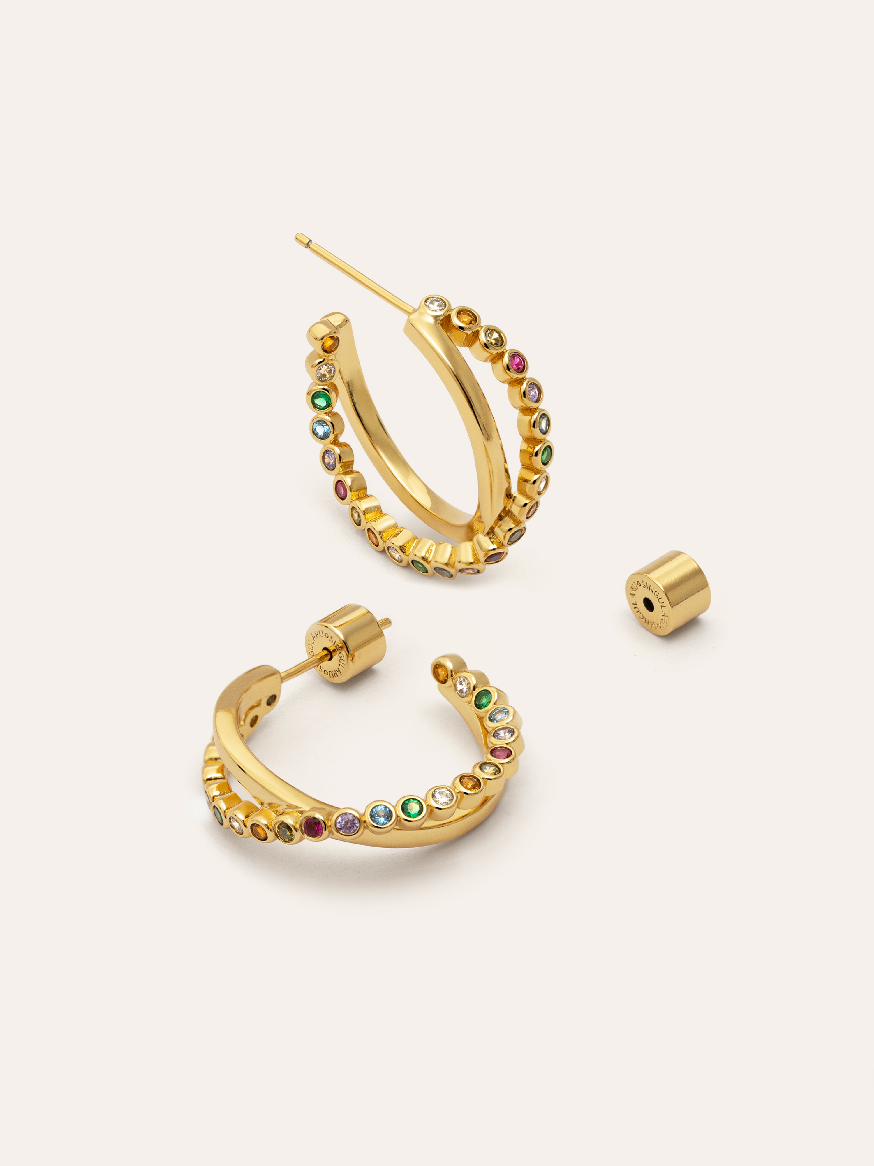 Orbit Cross Gold Necklace