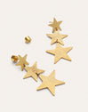 Pendientes Shinning Stars Acero Baño Oro