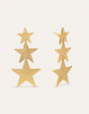 Pendientes Shinning Stars Acero Baño Oro