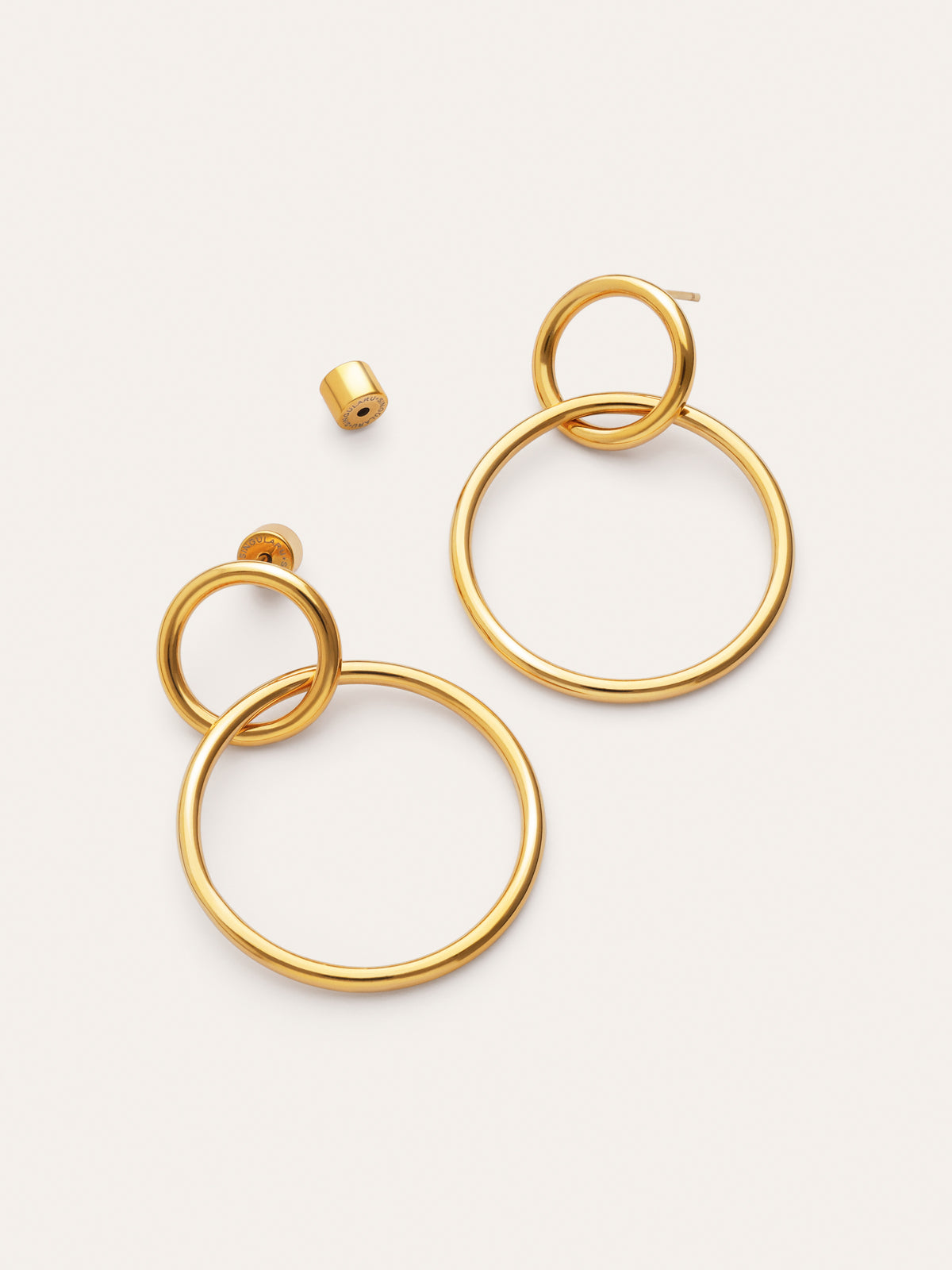 Imagen detalle de Sister Steel Gold-Plated Earrings
