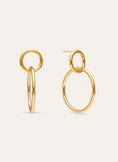 Boucles d'oreilles Sister en acier plaqué or