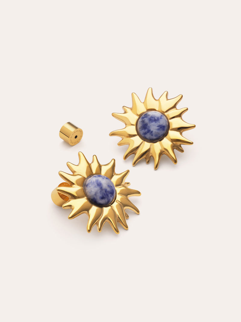 Pendientes Sole Catalina Acero Baño Oro