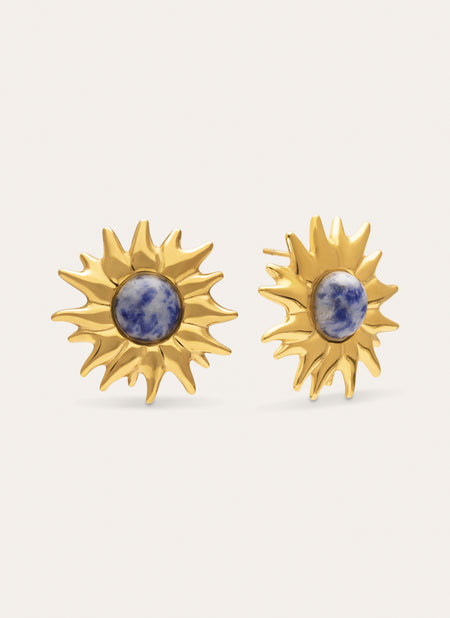 Pendientes Sole Catalina Acero Baño Oro