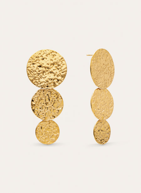 Pendientes Soluna Acero Baño Oro