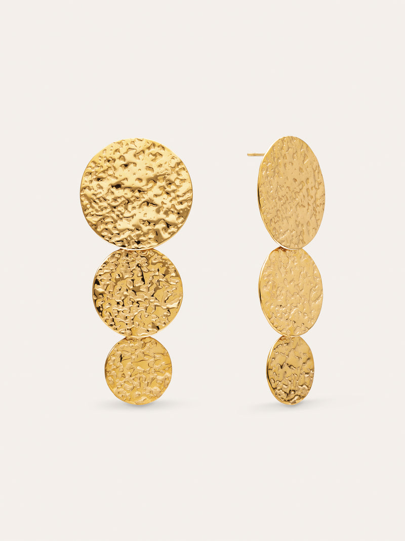 Pendientes Soluna Acero Baño Oro