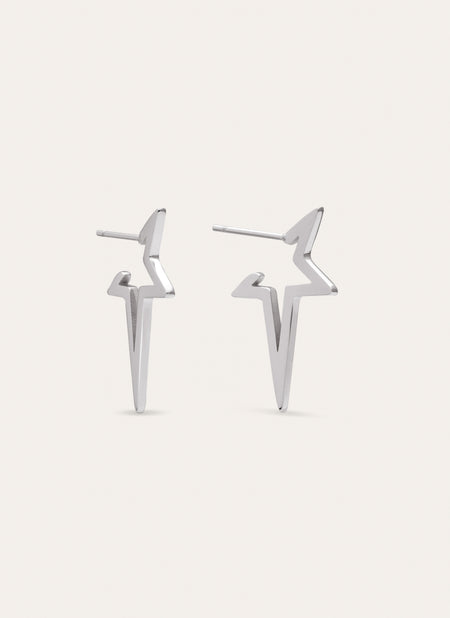 Pendientes Star Punk Acero