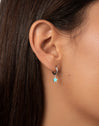 Pendientes Aro Star Sky Enamel Acero