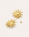 Sun Light Stainless Steel Gold Earrings
