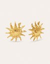 Sun Light Stainless Steel Gold Earrings