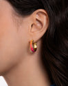 Pendientes Aro Sunset Scales Baño Oro