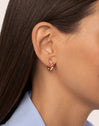 Pendientes Aro Twist Spark Baño Oro