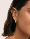 Pendientes Aro Twist Spark Baño Oro