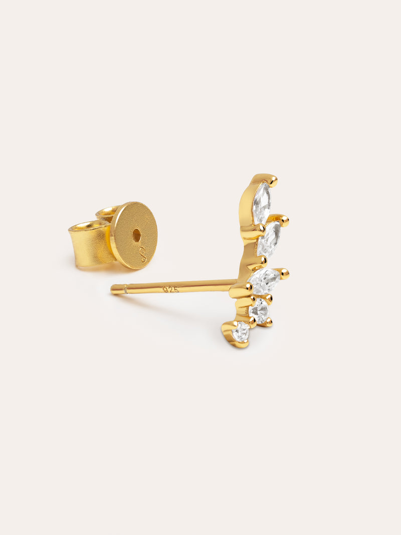 Brinco Solto Angel Prata Banho Ouro