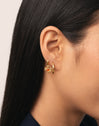 Crab Gold Hoop Single Earring 