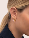 Mushroom Pink Gold Single Earring 