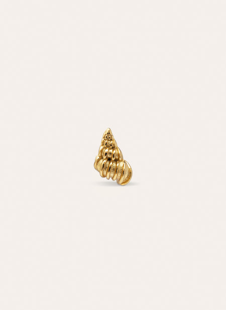 Bali Shell Gold Single Earring