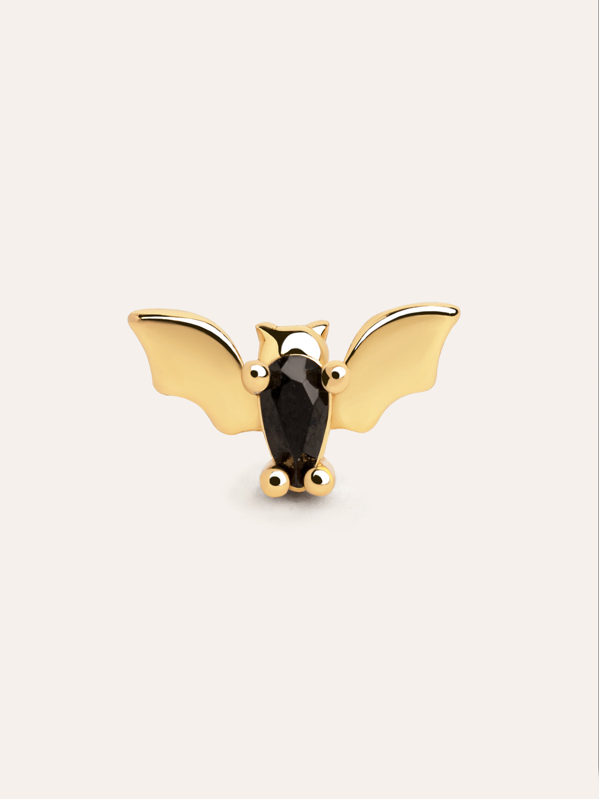 Boo Bat Gold-Plated Single Earring